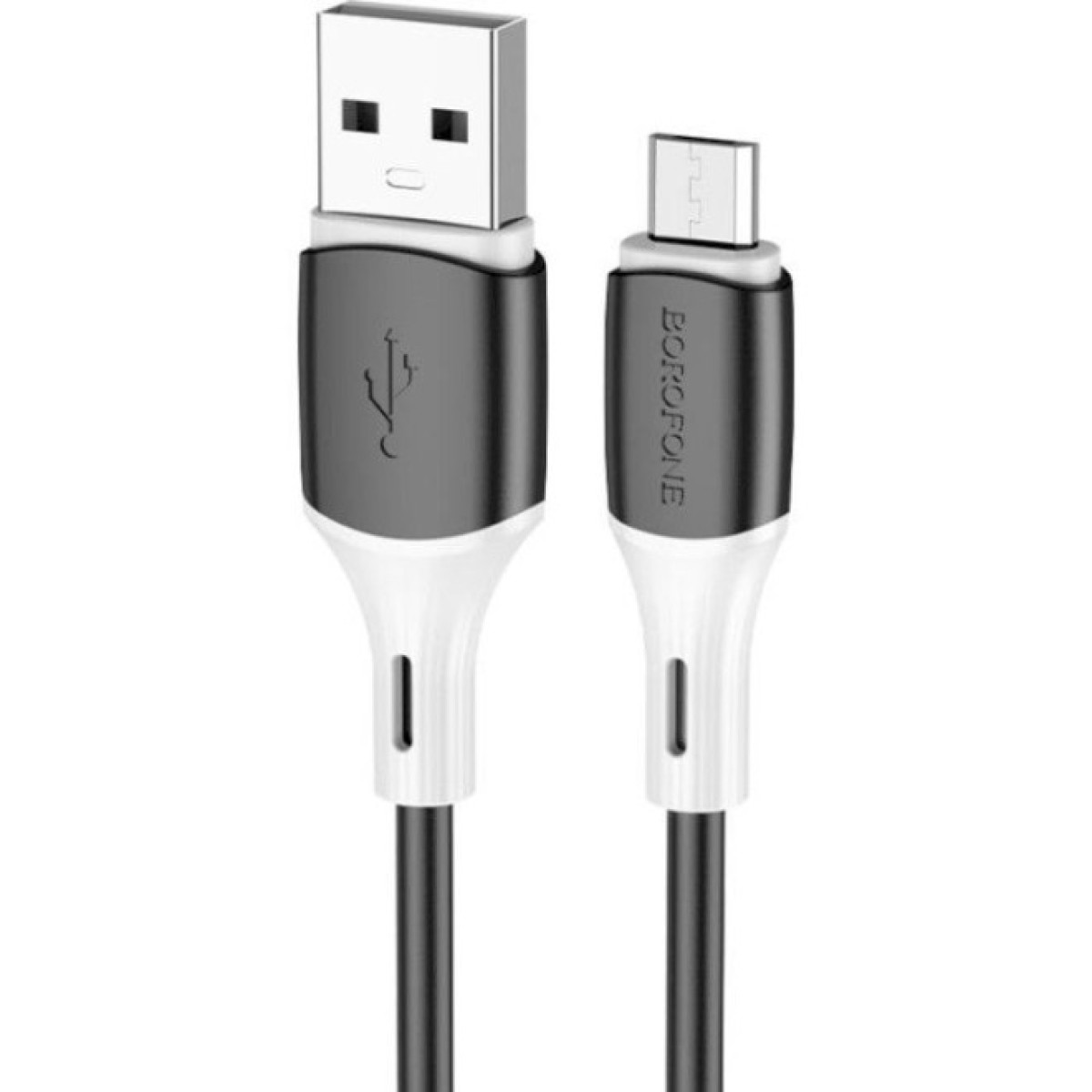 Дата кабель USB 2.0 AM to Micro 5P 1.0m 2.4A silicone BX79 black BOROFONE (6974443384765) 256_256.jpg