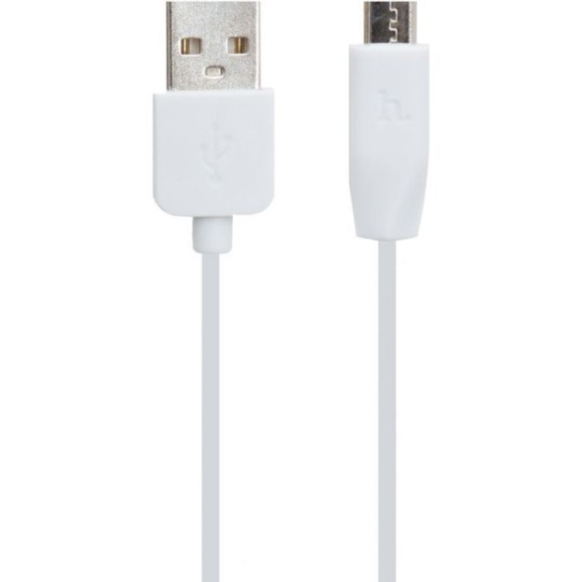 Дата кабель USB 2.0 AM to Micro 5P 1.0m 2.4A PVC X1 white HOCO (6957531032038) 256_256.jpg