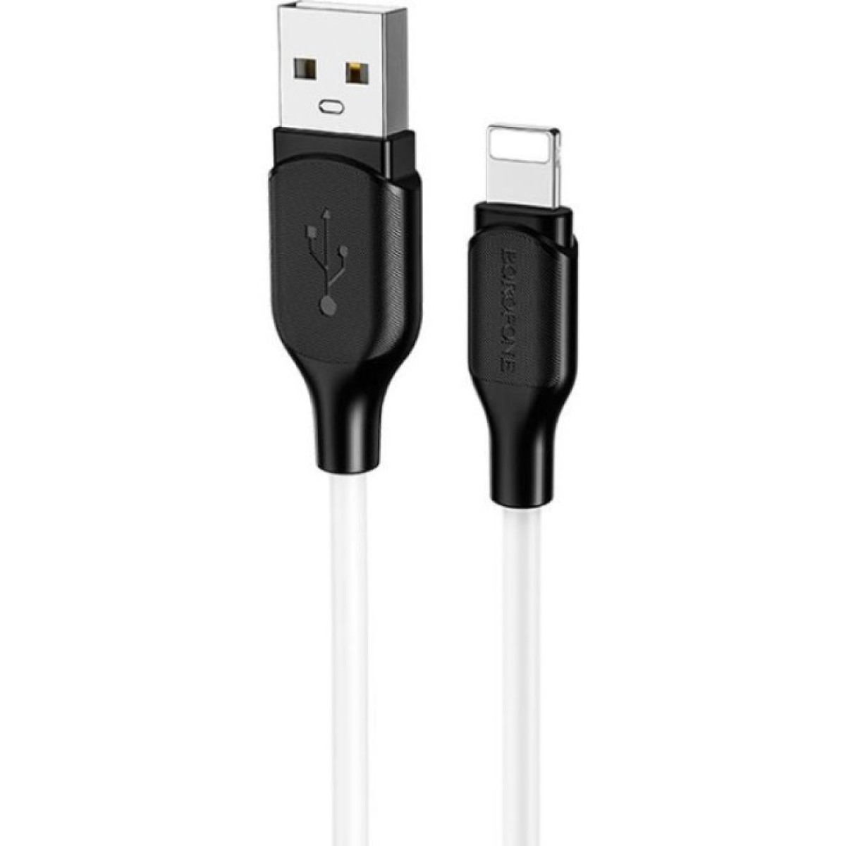 Дата кабель USB 2.0 AM to Lightning 1.0m 2.4A silicone BX42 white BOROFONE (6931474736734) 256_256.jpg