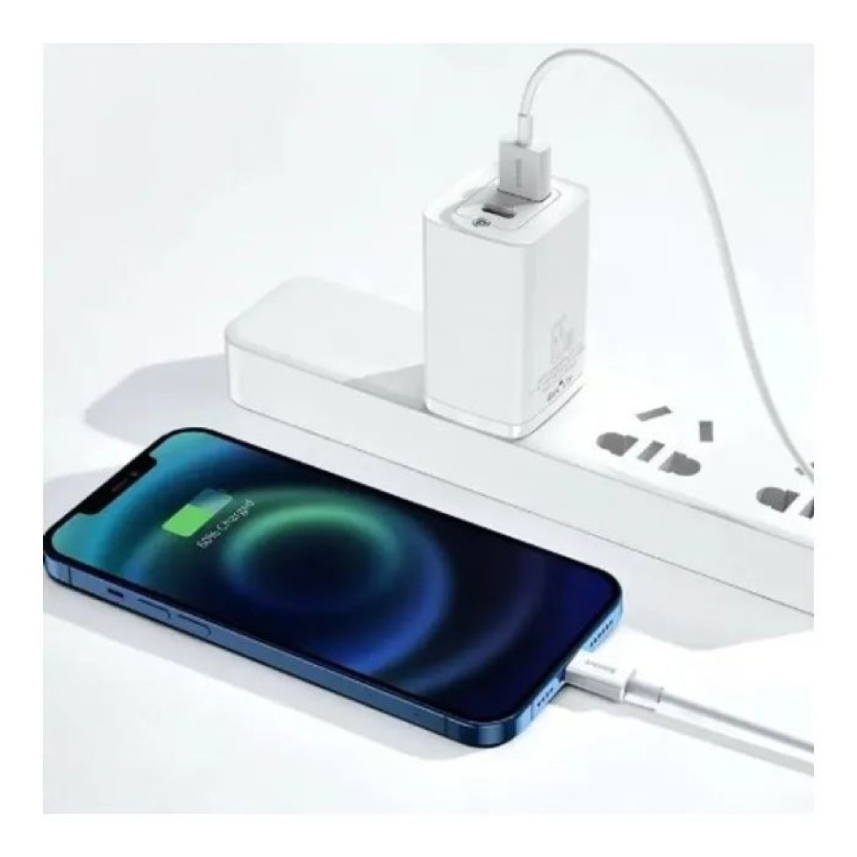 Дата кабель USB 2.0 AM to Lightning 0.25m Superior Fast Charging 2.4A white Baseus (CALYS-02) 98_98.jpg - фото 4