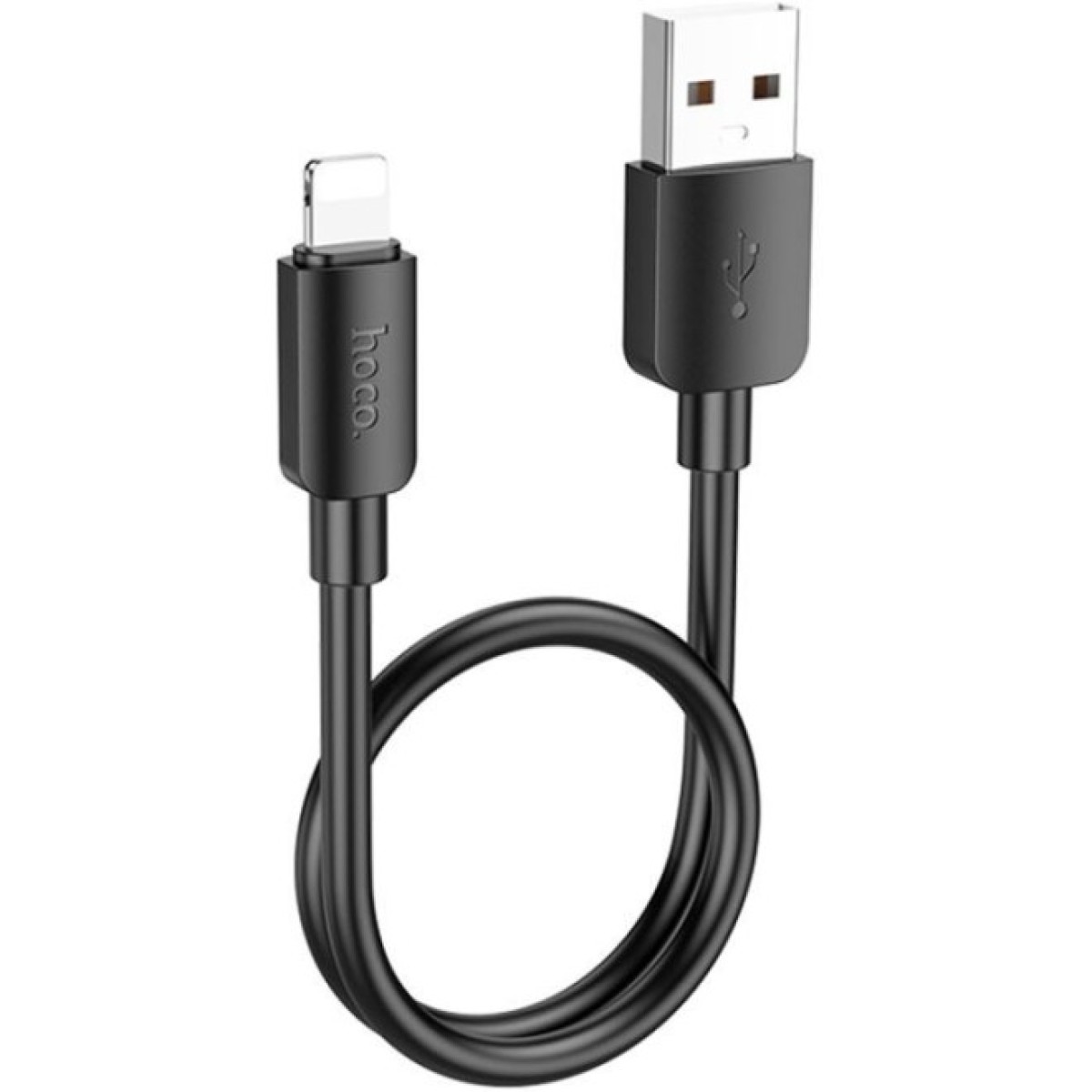 Дата кабель USB 2.0 AM to Lightning 0.25m Hyper X96 black HOCO (6942007609388) 256_256.jpg