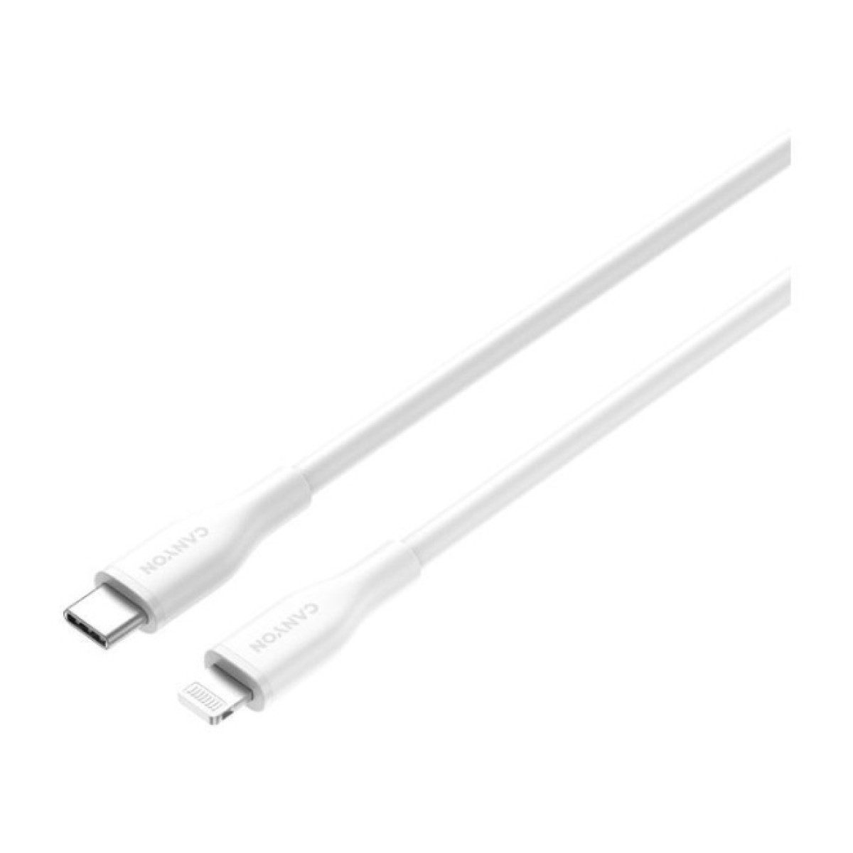 Дата кабель USB-C to Lightning 1.0m CLNM60 C-L 60W MFI Silicon White Canyon (CNS-CLNM60SC10W) 98_98.jpg - фото 2