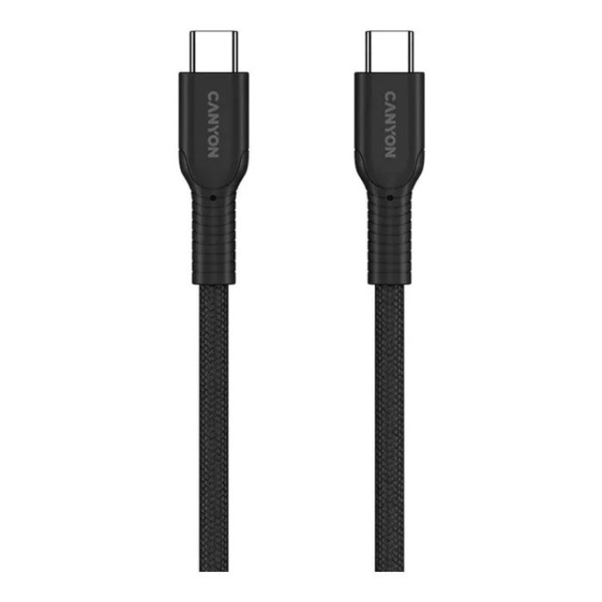 Дата кабель USB-C to USB-C 1.0m OnWire 60CL C-C 60W COLOR Braided 1m Black Canyon (CND-CCAP60AB10B) 98_98.jpg - фото 7