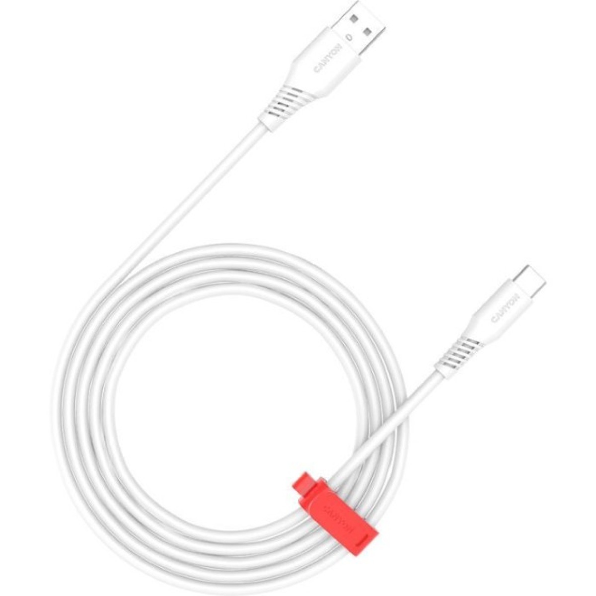 Дата кабель USB 2.0 AM to Type-C 1.2m AC18SC 18W White Canyon (CNS-AC18SC12W) 256_256.jpg