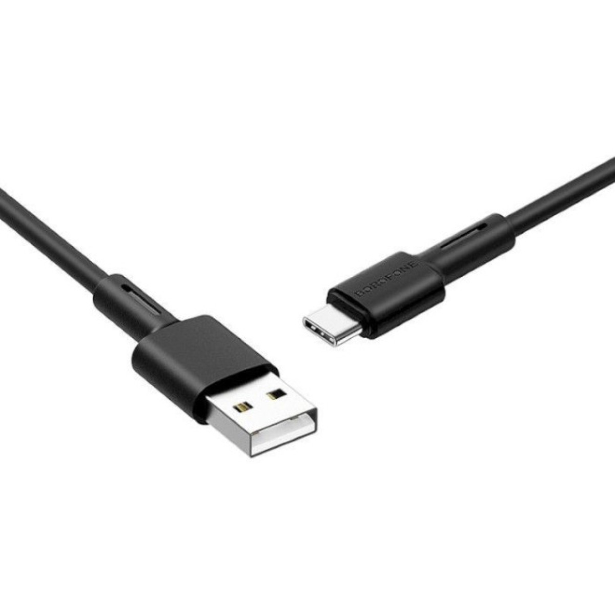 Дата кабель USB 2.0 AM to USB-C 1.0m 3A silicone BX31 black BOROFONE (6931474710390) 98_98.jpg - фото 2