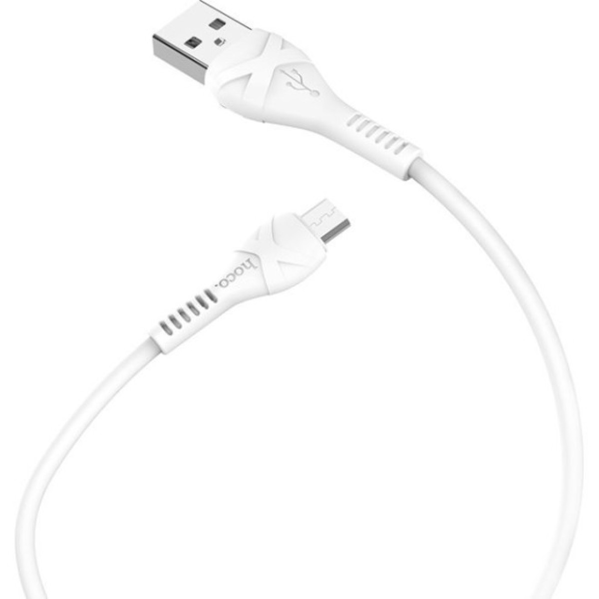 Дата кабель USB 2.0 AM to Micro 5P 1.0m 2.4A PVC X37 white HOCO (6931474710505) 98_98.jpg - фото 5