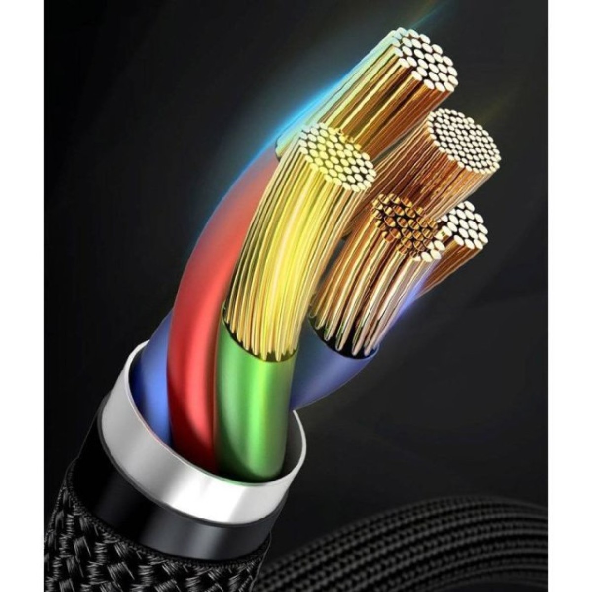 Дата кабель USB-C to Lightning 1.0m Cafule PD 20W red+black Baseus (CATLKLF-91) 98_98.jpg - фото 4