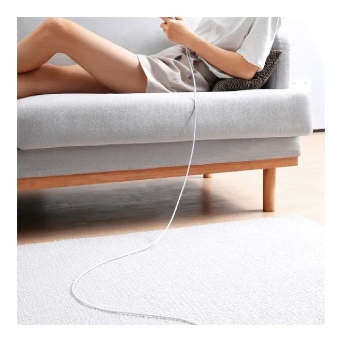 Дата кабель USB 2.0 AM to USB-C 2.0m Superior Fast Charging 60W white Baseus (CAYS001002) 98_98.jpg - фото 10