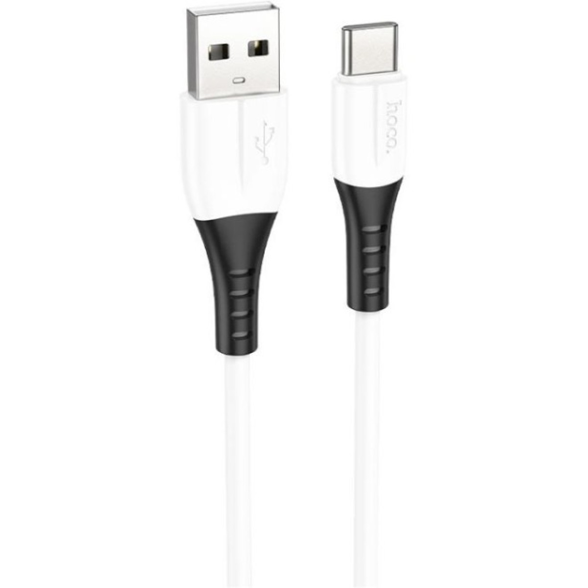 Дата кабель USB 2.0 AM to USB-C 1.0m 3A silicone X82 white HOCO (6931474768582) 98_98.jpg - фото 4