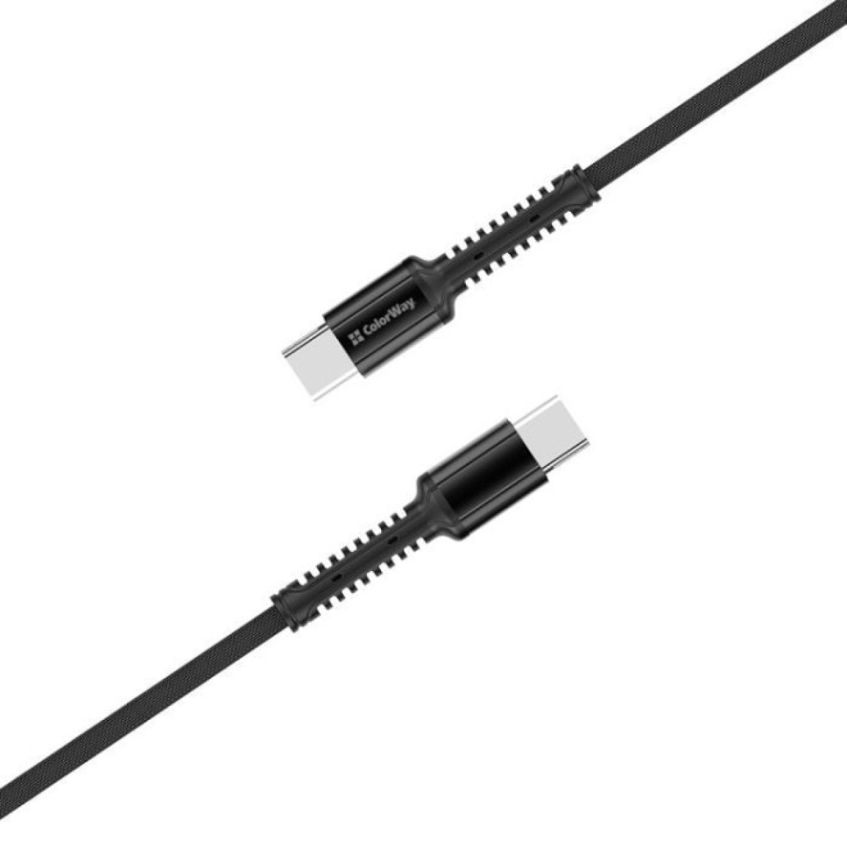 Дата кабель USB-C to USB-C 1.0m (PD Fast Charging) 3.0А (68W) ColorWay (CW-CBPDCC030-GR) 98_98.jpg - фото 6