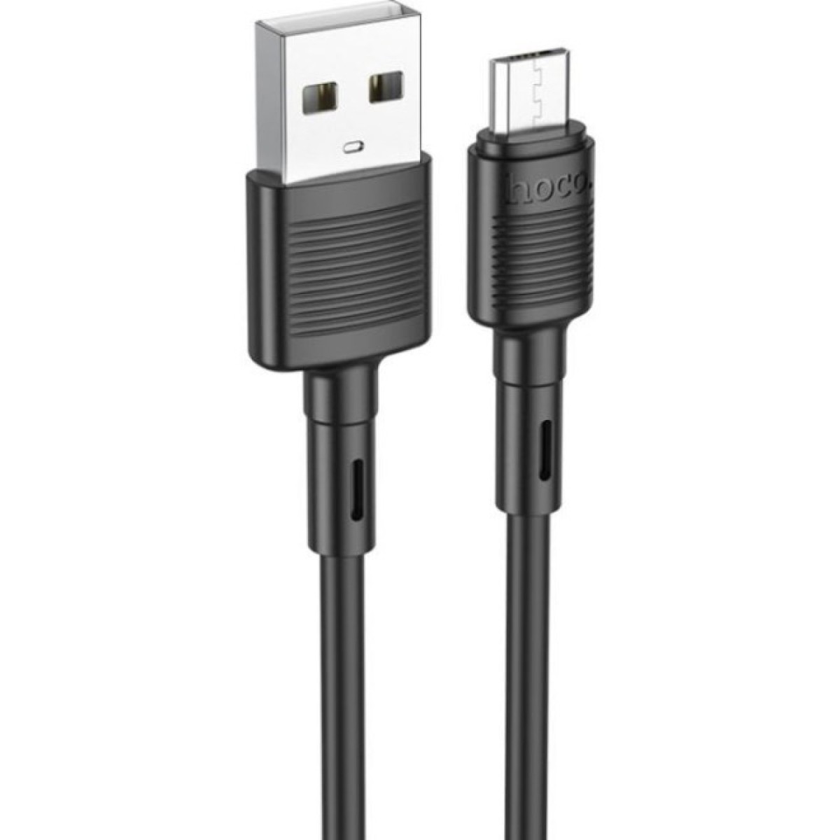 Дата кабель USB 2.0 AM to Micro 5P 1.0m 2.4A PVC X83 black HOCO (6931474770882) 98_98.jpg - фото 5
