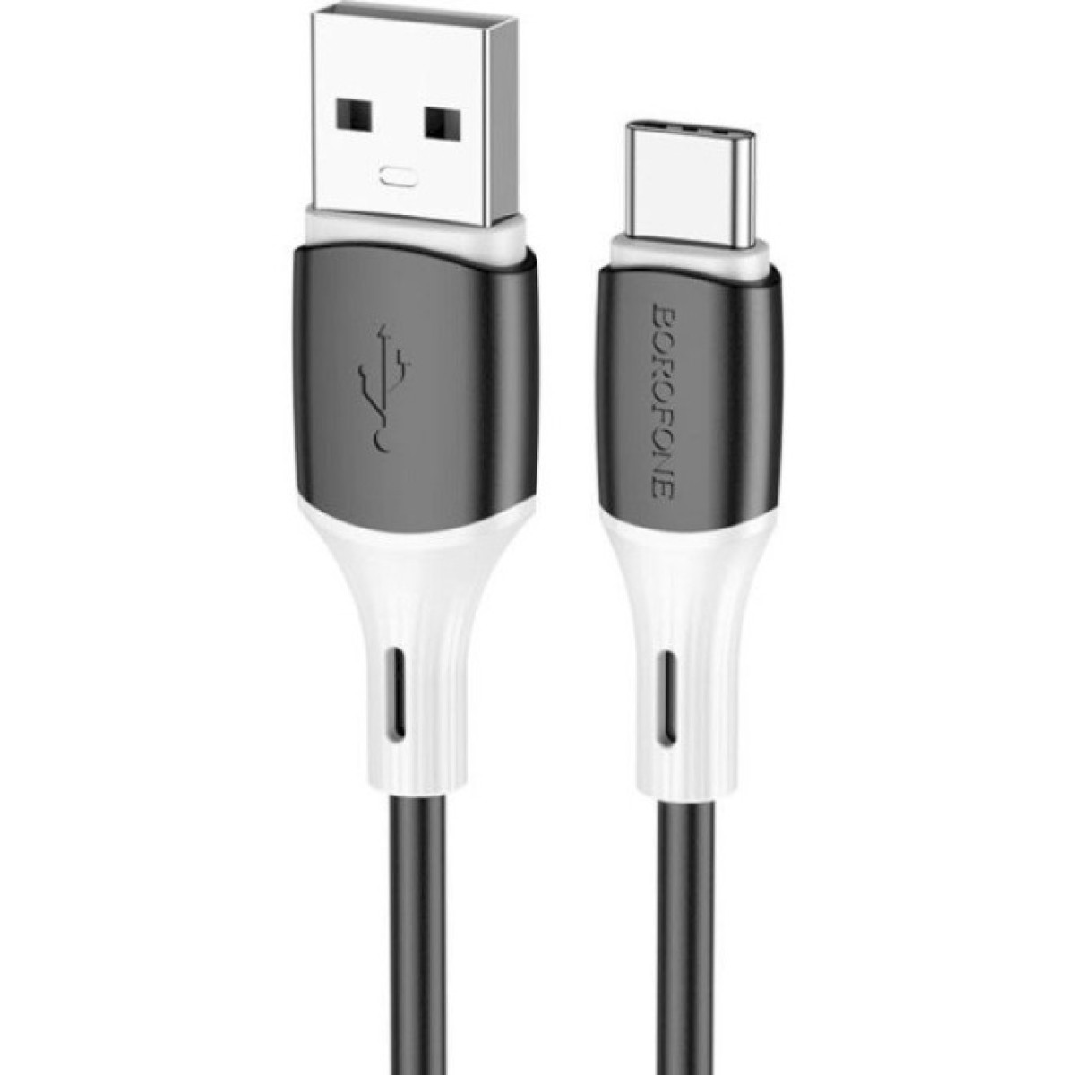 Дата кабель USB 2.0 AM to USB-C 1.0m 3A silicone BX79 black BOROFONE (6974443384789) 256_256.jpg