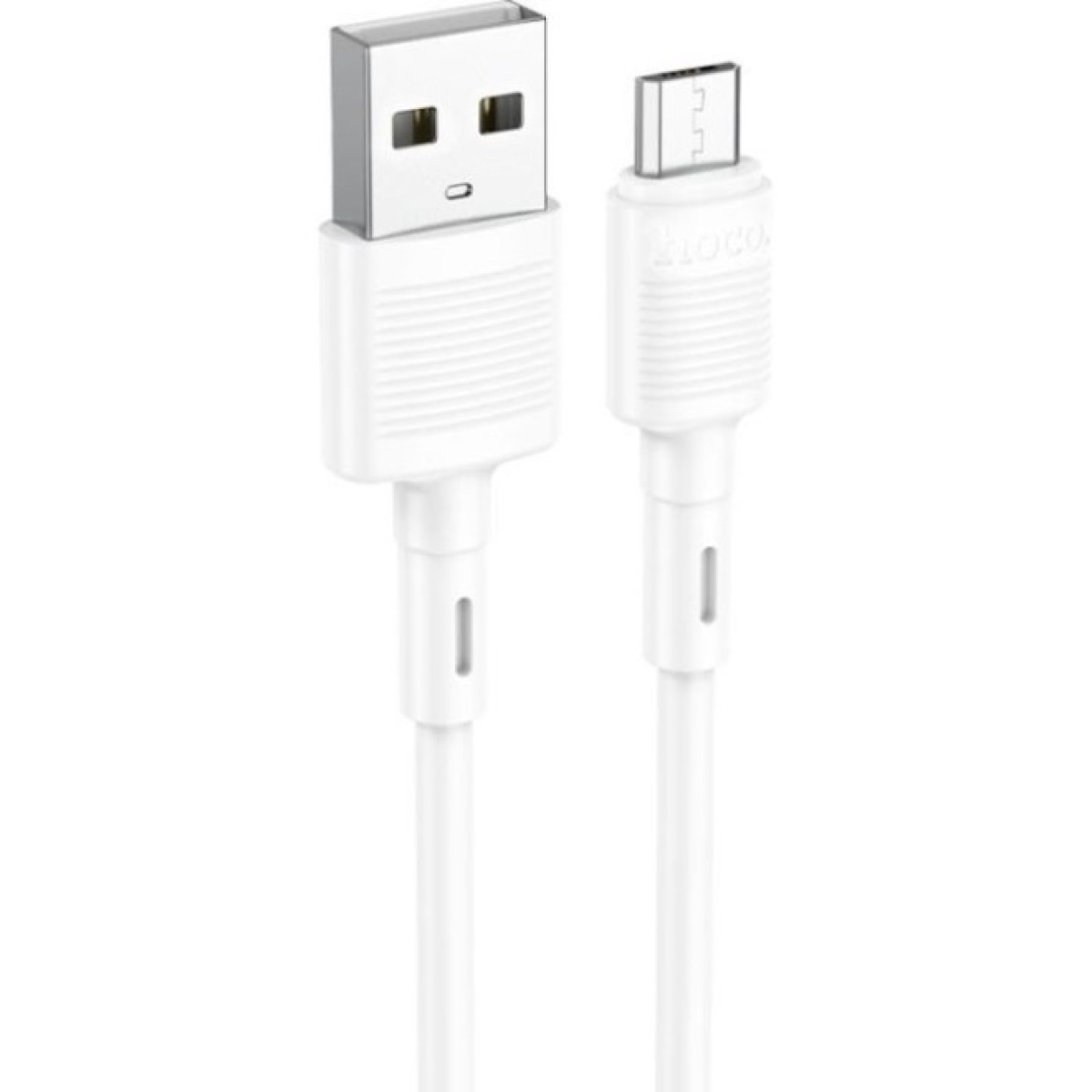 Дата кабель USB 2.0 AM to Micro 5P 1.0m 2.4A PVC X83 white HOCO (6931474770899) 98_98.jpg - фото 3