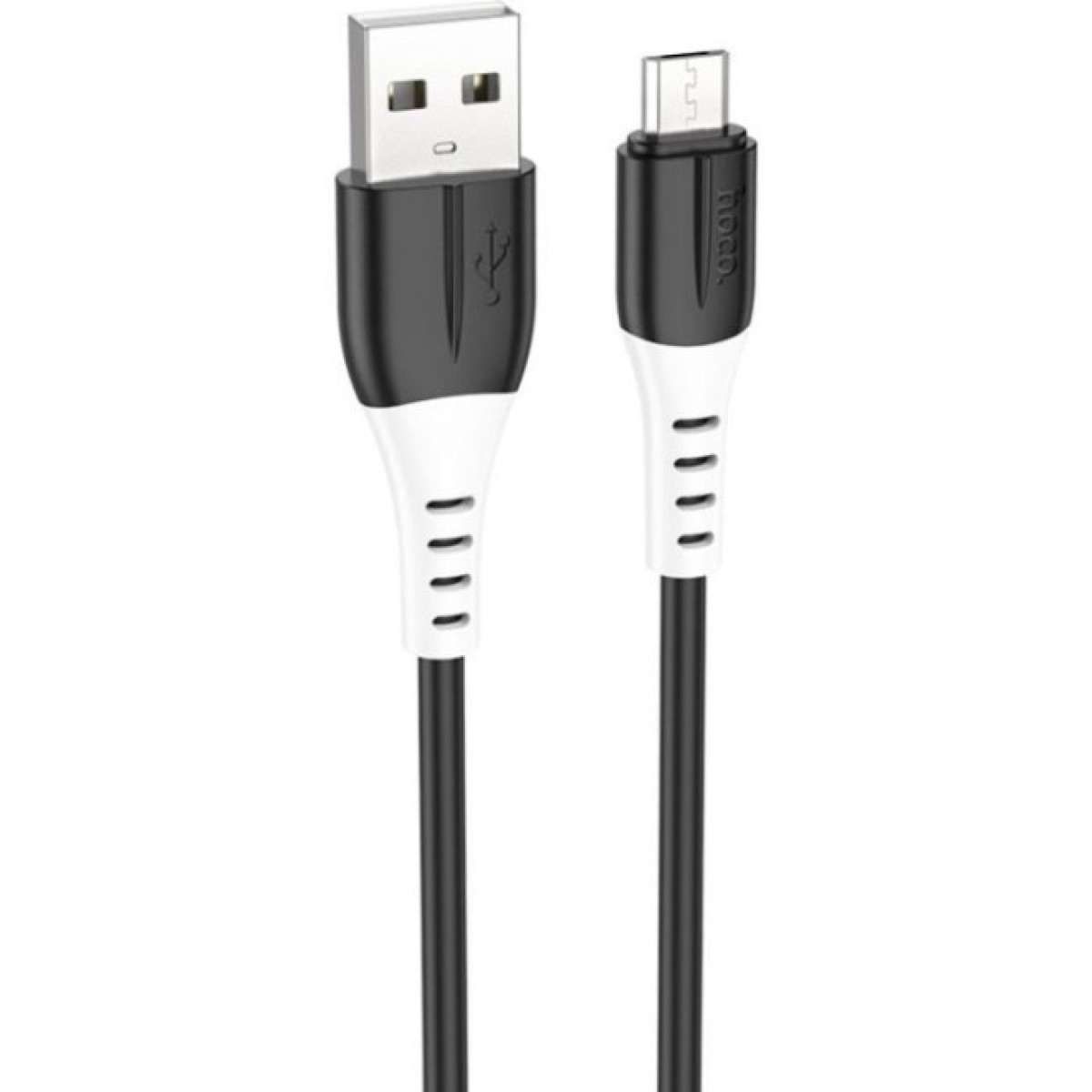Дата кабель USB 2.0 AM to Micro 5P 1.0m 2.4A silicone X82 black HOCO (6931474768551) 256_256.jpg