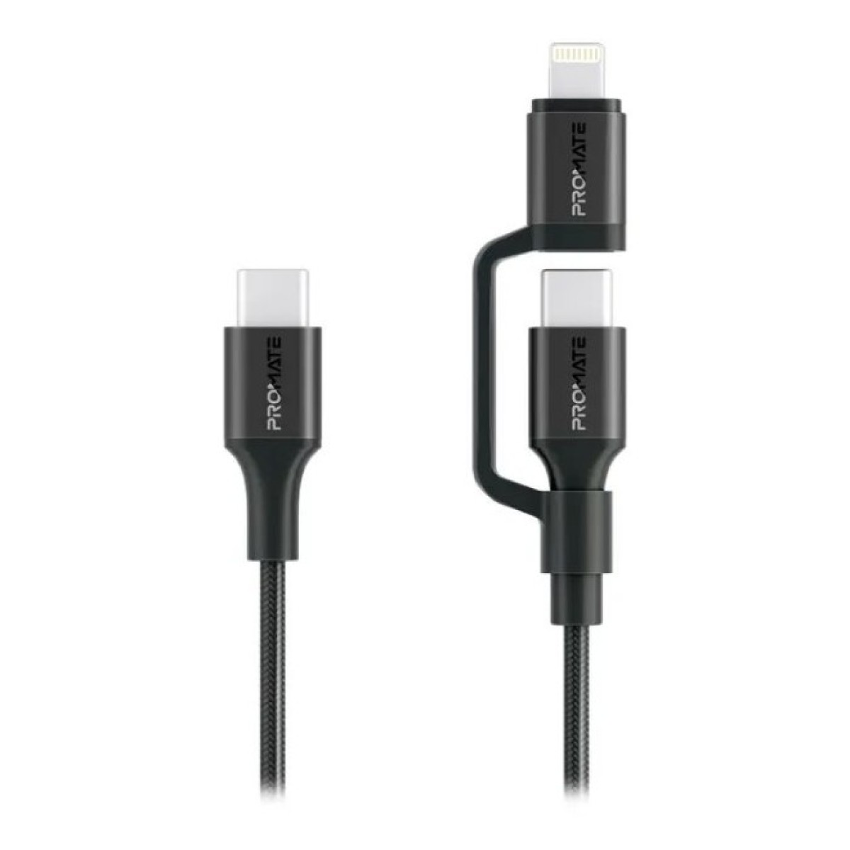 Дата кабель USB-C to USB-C/Lightning powerlink-cci.black Promate (powerlink-cci.black) 256_256.jpg