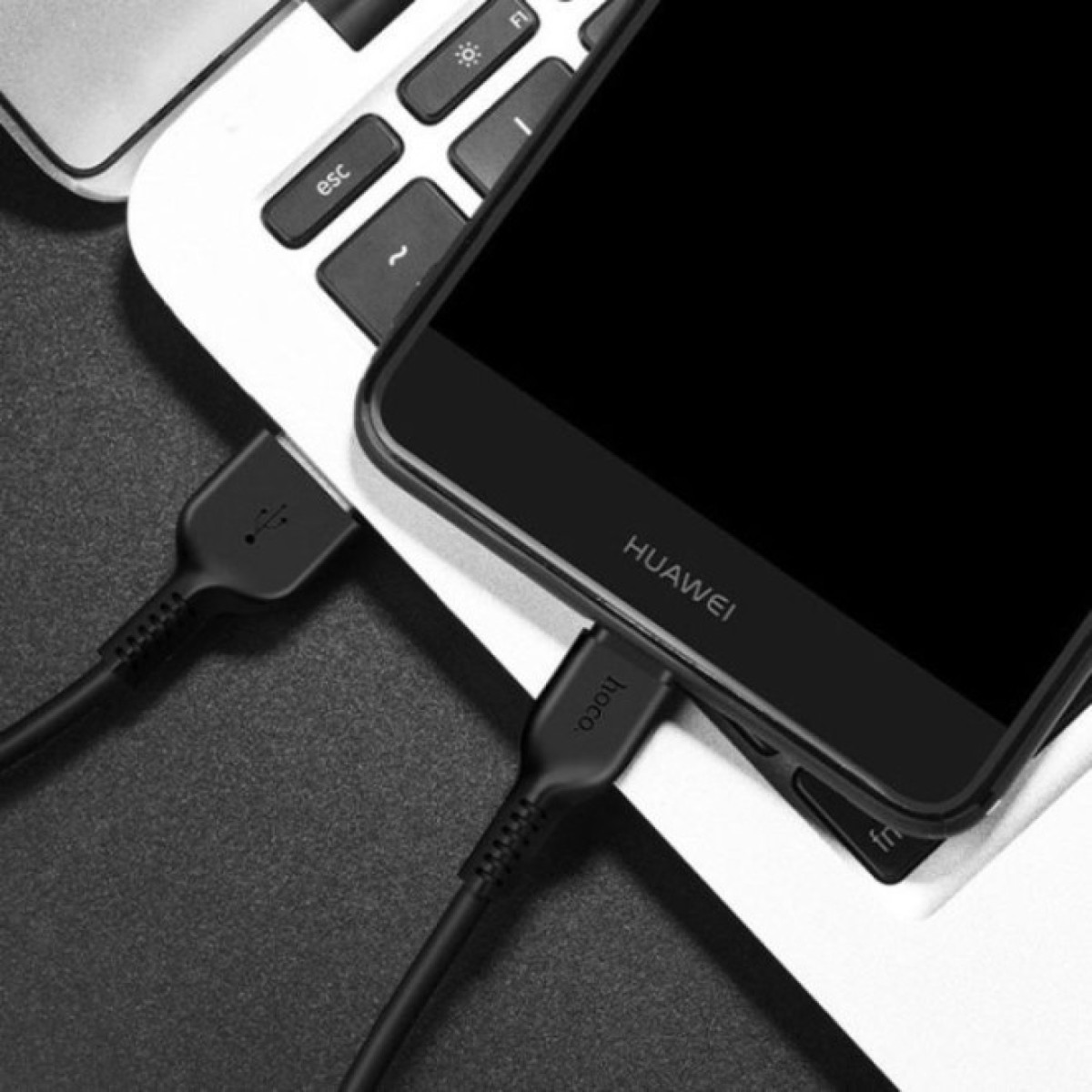 Дата кабель USB 2.0 AM to USB-C 1.0m 3A PVC X20 black HOCO (6957531068846) 98_98.jpg - фото 5