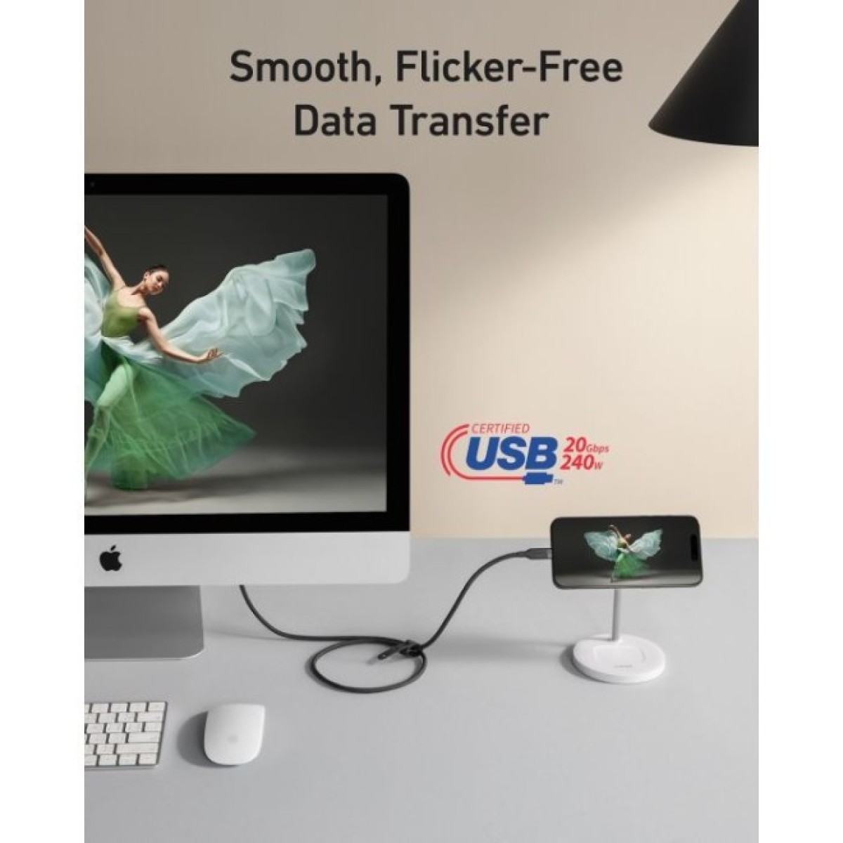 Дата кабель USB-C to USB-C 0.9m 240W 20Gbps 4K Video bio-nylon black Anker (A80N1H11) 98_98.jpg - фото 3