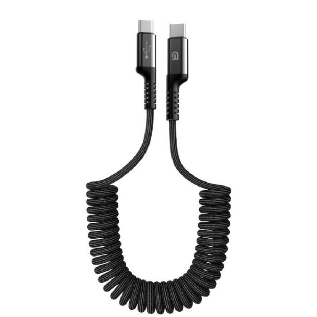 Дата кабель USB-C to USB-C 1.0m Spiral 3A Black Armorstandart (ARM75392) 256_256.jpg