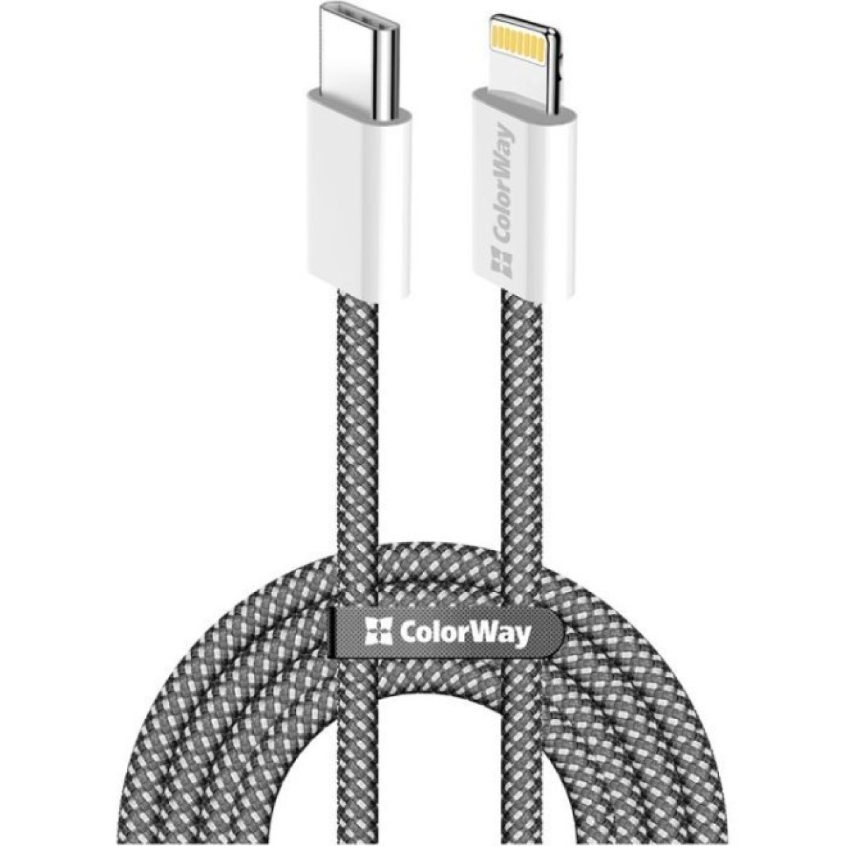 Дата кабель USB-C to Lightning 1.0m 27W black ColorWay (CW-CBPDCL061-BK) 256_256.jpg