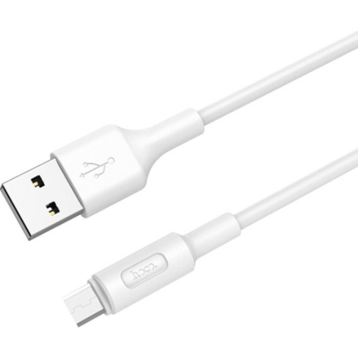 Дата кабель USB 2.0 AM to Micro 5P 1.0m 2A PVC X25 white HOCO (6957531080138) 98_98.jpg - фото 6