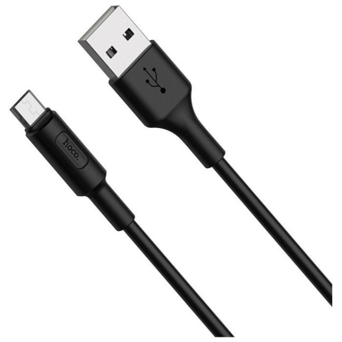 Дата кабель USB 2.0 AM to Micro 5P 1.0m 2A PVC X25 black HOCO (6957531080121) 98_98.jpg - фото 3