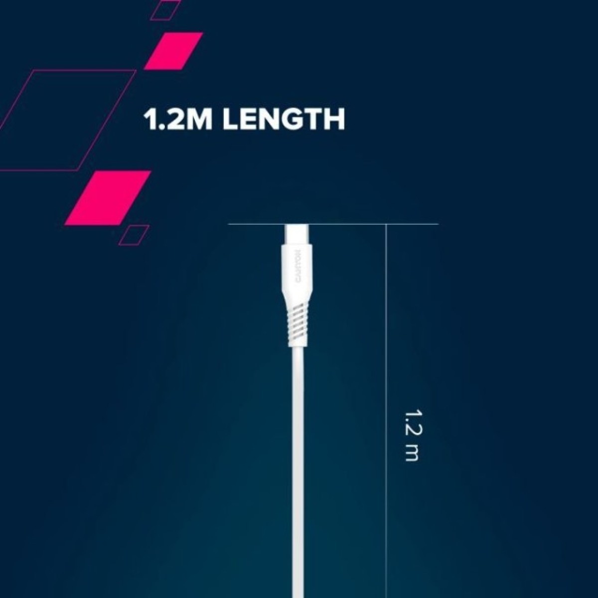 Дата кабель USB 2.0 AM to Type-C 1.2m AC18SC 18W White Canyon (CNS-AC18SC12W) 98_98.jpg - фото 6