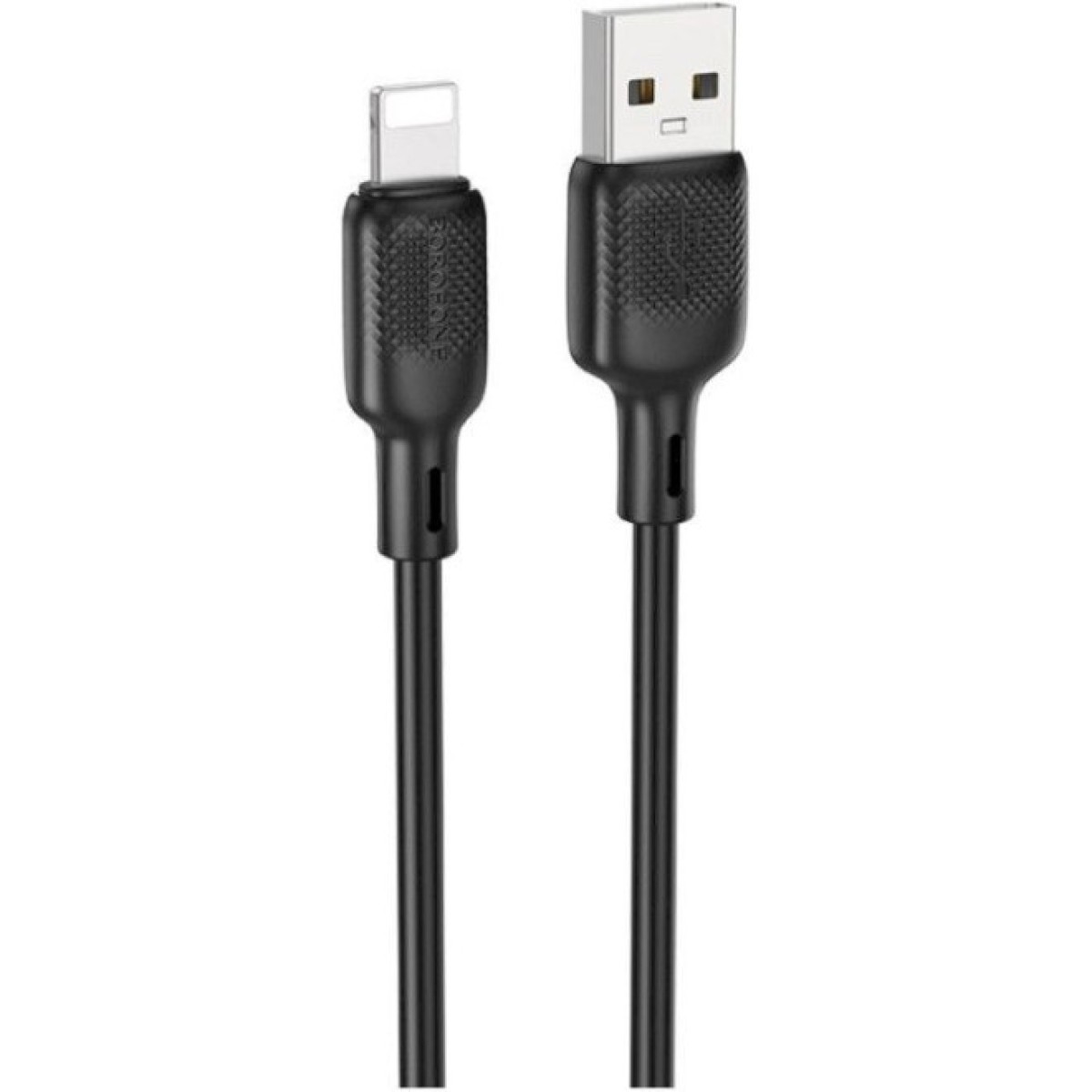 Дата кабель USB 2.0 AM to Lightning 1.0m Lenny silicone BX113 black BOROFONE (6941991115394) 98_98.jpg - фото 5