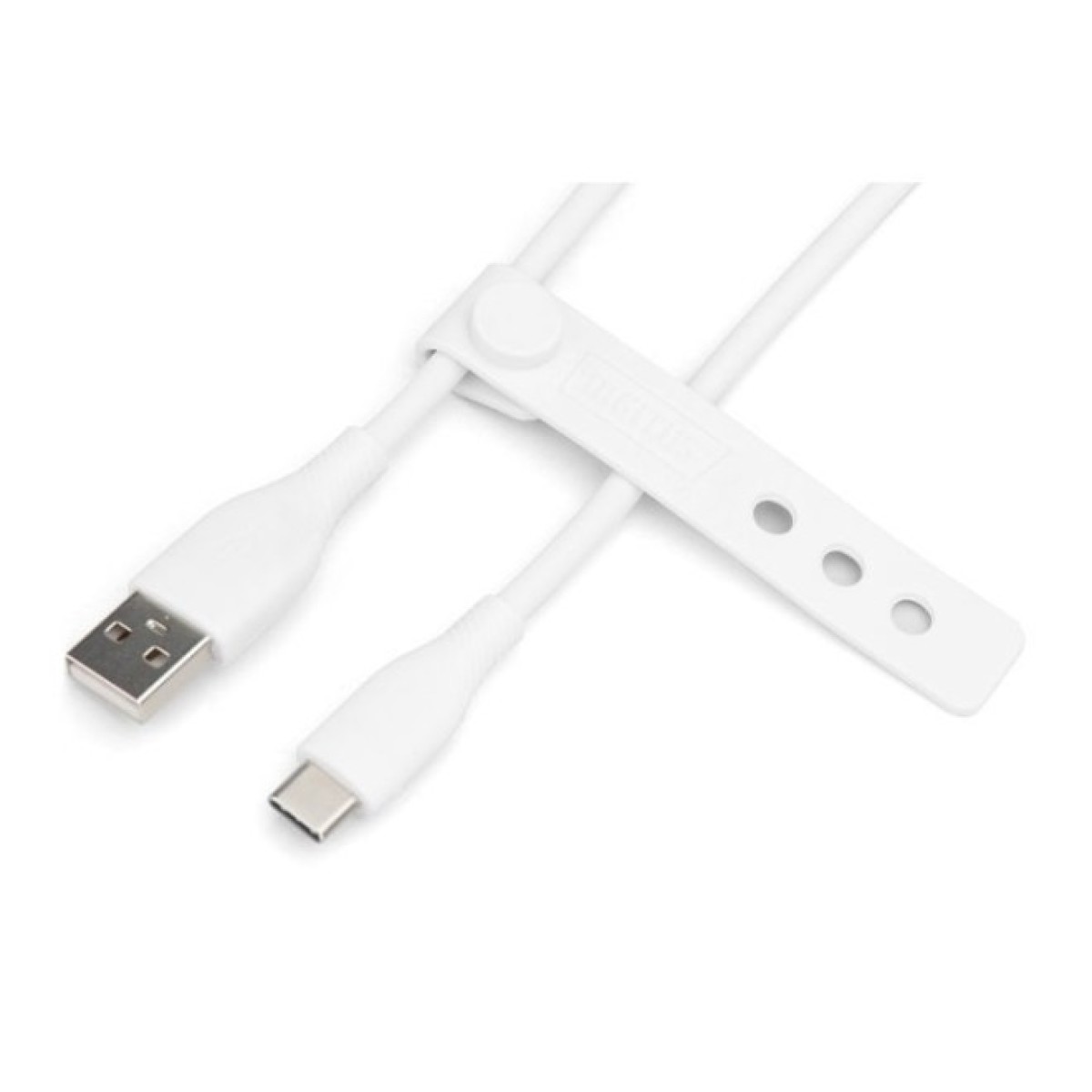 Дата кабель USB 2.0 AM to Type-C 2.0m 60W white Digitus (AK-300340-020-W) 98_98.jpg - фото 2