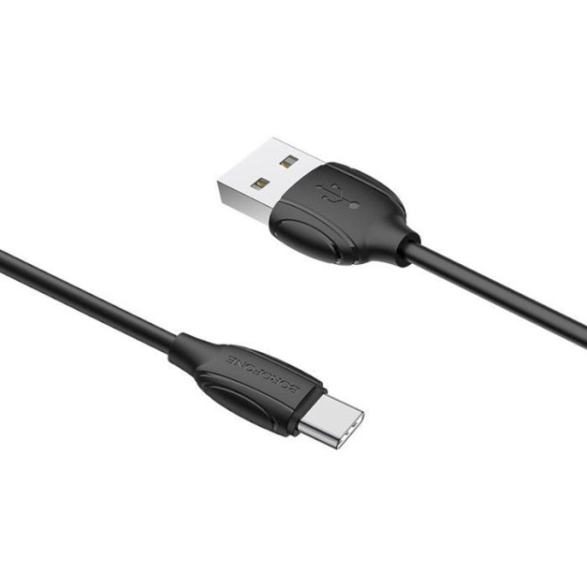 Дата кабель USB 2.0 AM to USB-C 1.0m 3A PVC BX19 black BOROFONE (6931474701794) 98_98.jpg - фото 2