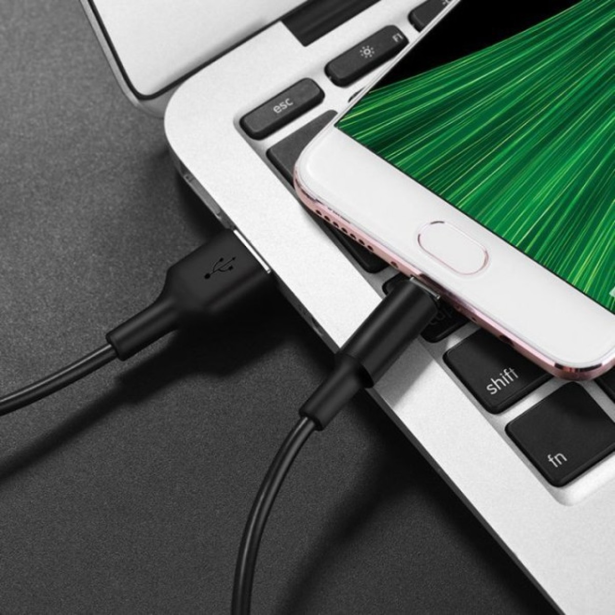 Дата кабель USB 2.0 AM to Micro 5P 1.0m 2A PVC X25 black HOCO (6957531080121) 98_98.jpg - фото 4