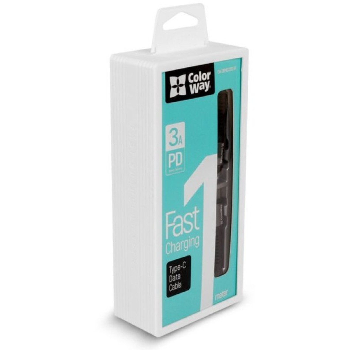 Дата кабель USB-C to USB-C 1.0m (PD Fast Charging) 3.0А (68W) ColorWay (CW-CBPDCC030-GR) 98_98.jpg - фото 8