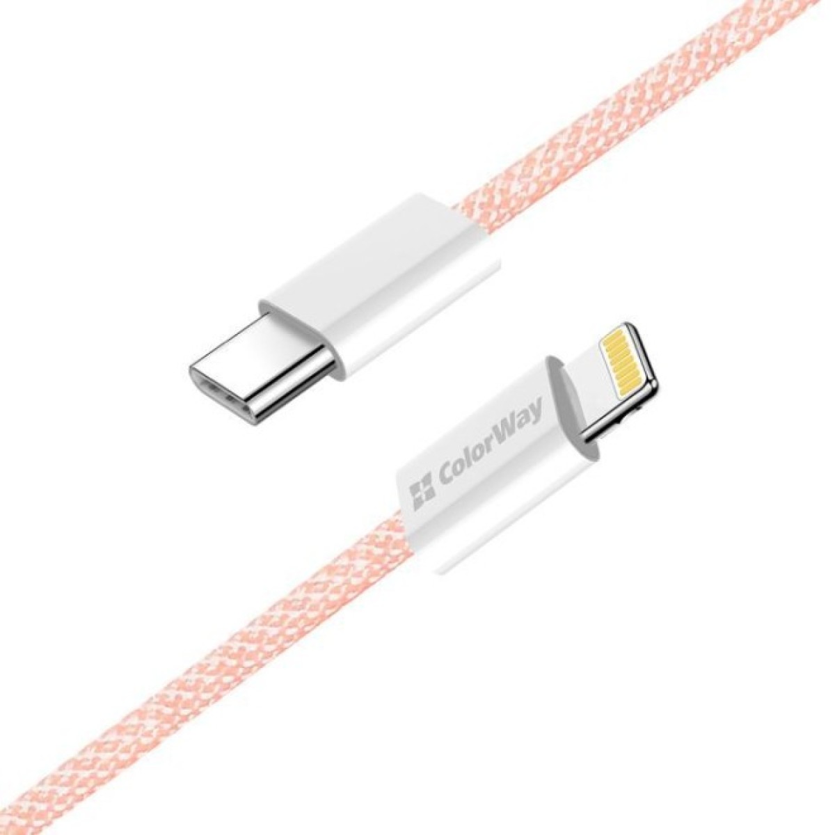 Дата кабель USB-C to Lightning 1.0m 27W pink ColorWay (CW-CBPDCL061-P) 98_98.jpg - фото 5