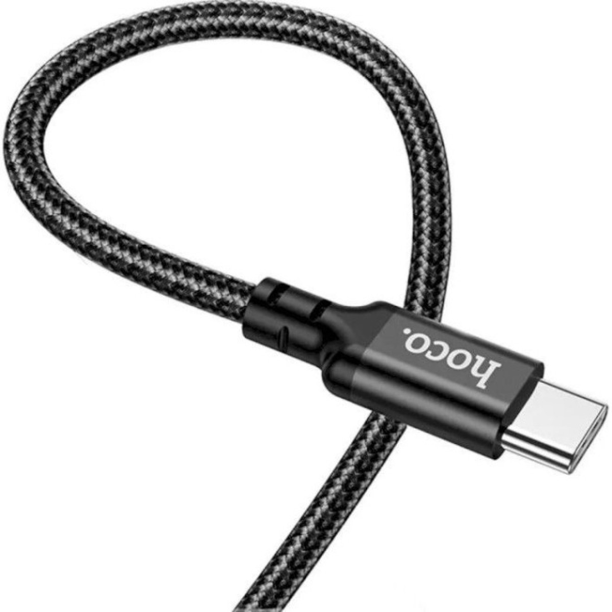Дата кабель USB-C to USB-C 1.0m 60W nylon X14 black HOCO (6931474752215) 98_98.jpg - фото 4