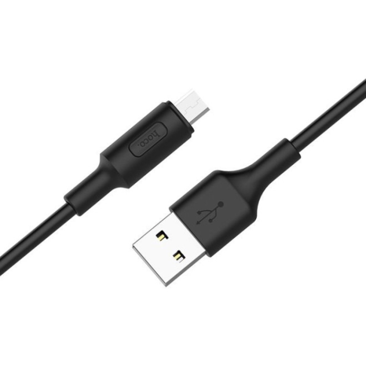 Дата кабель USB 2.0 AM to Micro 5P 1.0m 2A PVC X25 black HOCO (6957531080121) 98_98.jpg - фото 5