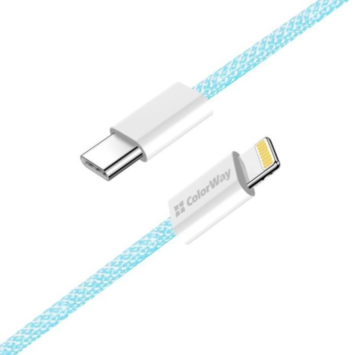 Дата кабель USB-C to Lightning 1.0m 27W blue ColorWay (CW-CBPDCL061-BL) 98_98.jpg - фото 4