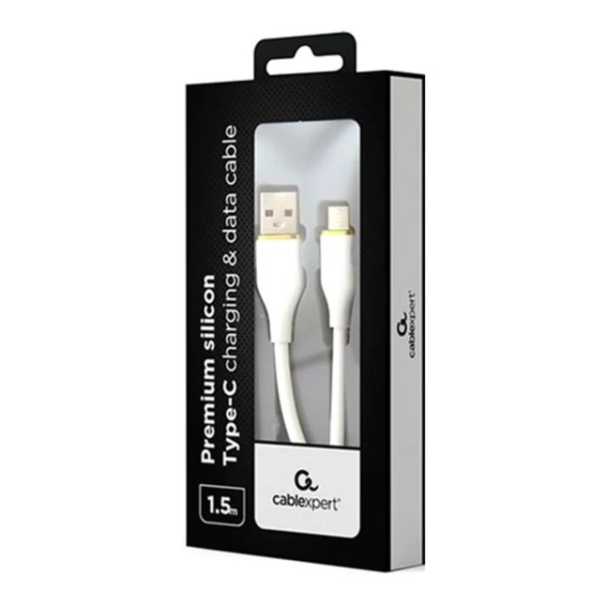 Дата кабель USB 2.0 AM to Type-C 1.5m 2.1A Cablexpert (CC-USB2S-AMCM-1.5M-W) 98_98.jpg - фото 2