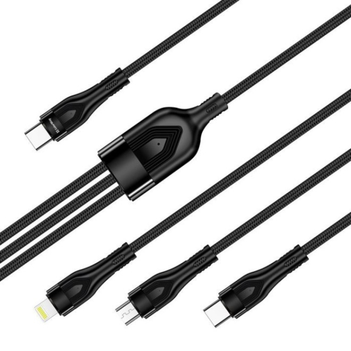 Дата кабель USB 2.0 AM to Lightning + Micro 5P + Type-C 1.2m 3.0A (PD60W data) Black ColorWay (CW-CBPDU3060-BK) 256_256.jpg