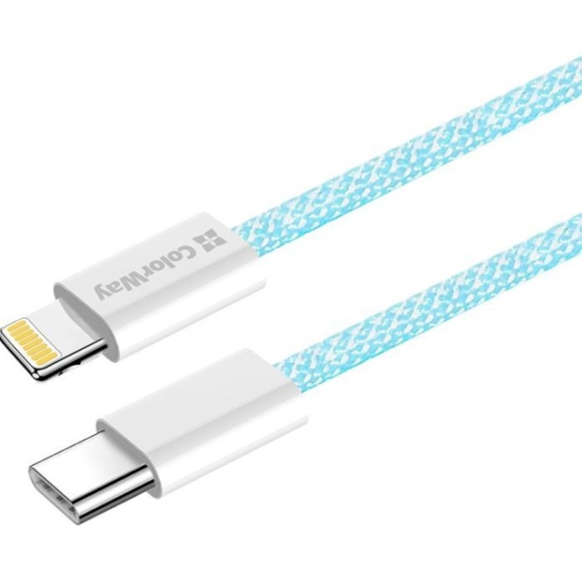 Дата кабель USB-C to Lightning 1.0m 27W blue ColorWay (CW-CBPDCL061-BL) 98_98.jpg - фото 6