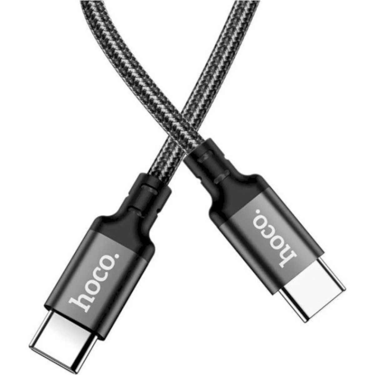 Дата кабель USB-C to USB-C 1.0m 60W nylon X14 black HOCO (6931474752215) 98_98.jpg - фото 5