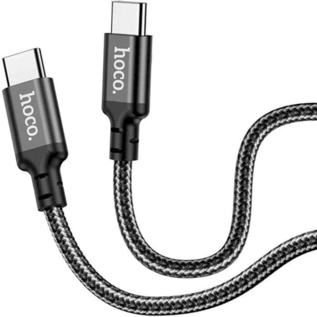 Дата кабель USB-C to USB-C 1.0m 60W nylon X14 black HOCO (6931474752215) 98_98.jpg - фото 6