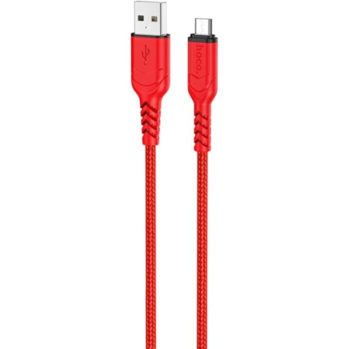 Дата кабель USB 2.0 AM to Micro 5P 1.0m 2.4A nylon X59 red HOCO (6931474744906) 256_256.jpg