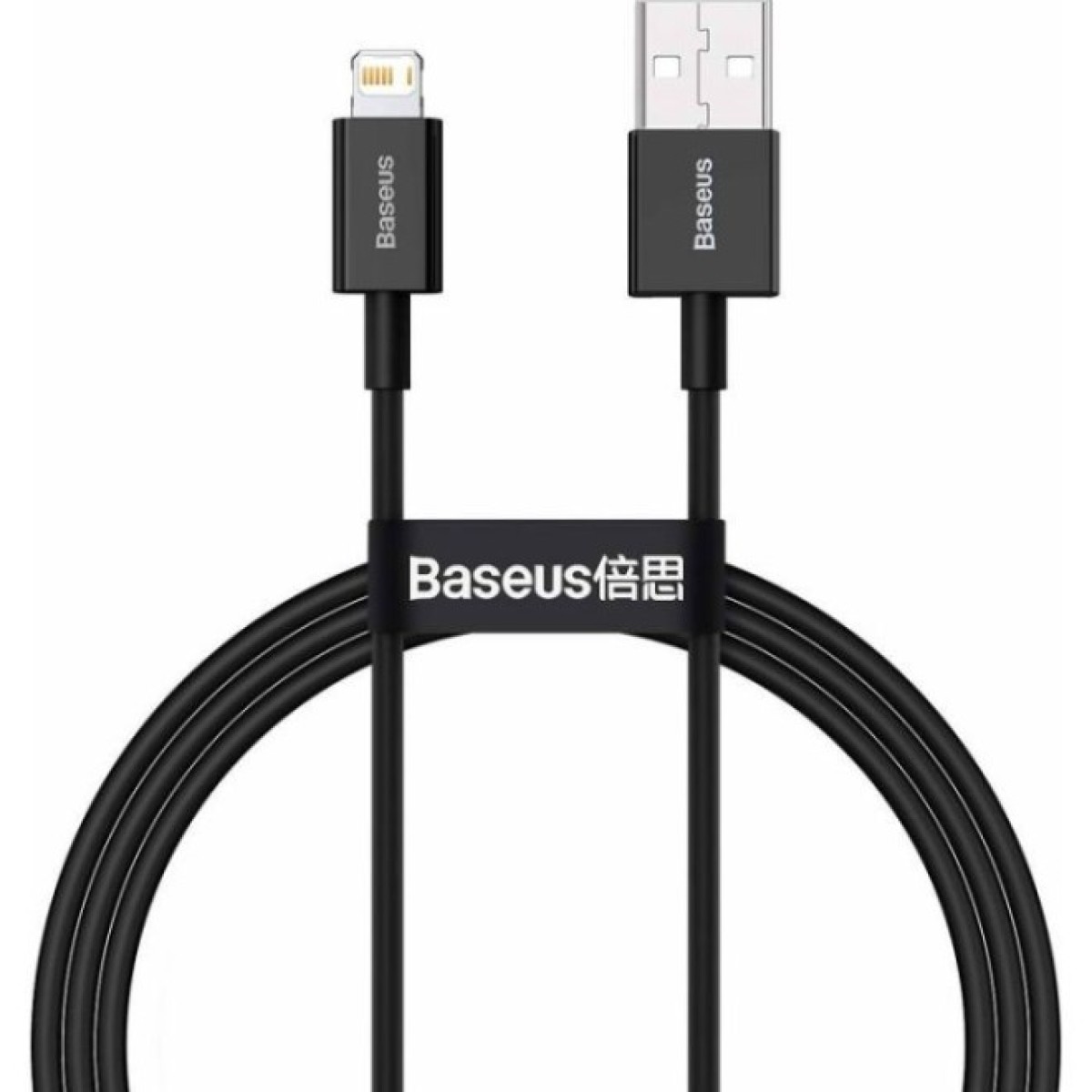Дата кабель USB 2.0 AM to Lightning 1.0m 2.4A Superior Series Black Baseus (CALYS-A01) 256_256.jpg