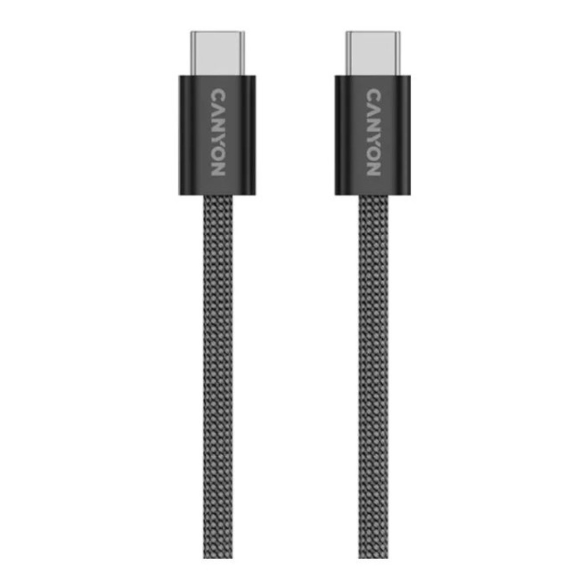 Дата кабель USB-C to USB-C 1.0m 60W Magnet Braided Black Canyon (CND-CCMG60AB15B) 98_98.jpg - фото 4