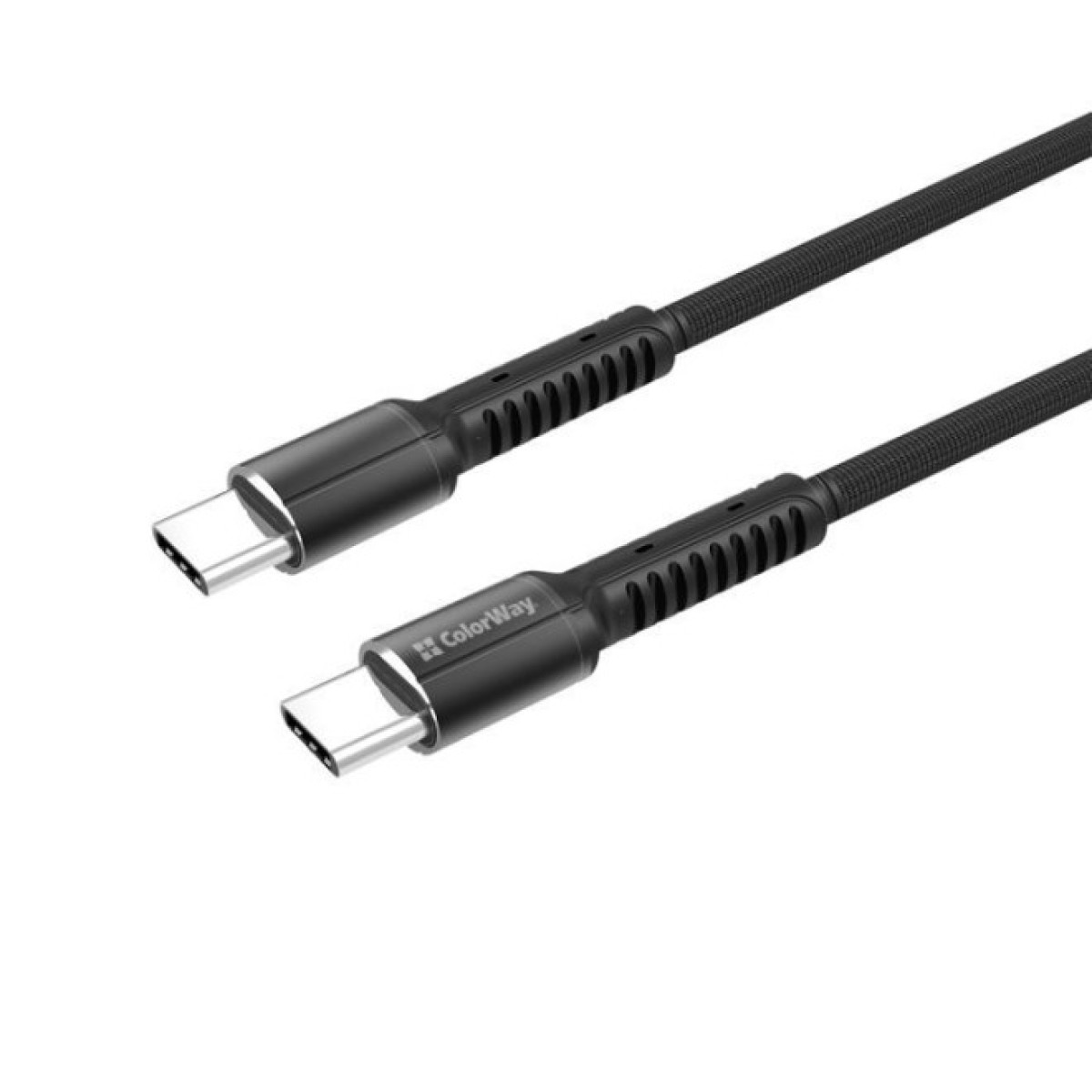 Дата кабель USB-C to USB-C 1.0m (PD Fast Charging) 3.0А (68W) ColorWay (CW-CBPDCC030-GR) 256_256.jpg