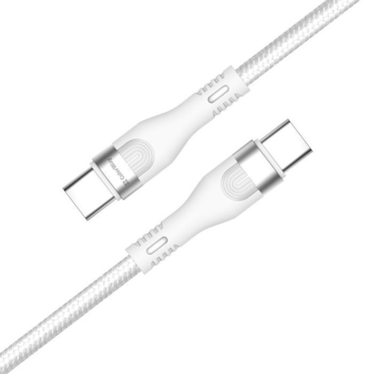 Дата кабель USB-C to USB-C 1.0m (PD Fast Charging 240W) 5А white ColorWay (CW-CBPDCC065-WT) 98_98.jpg - фото 4
