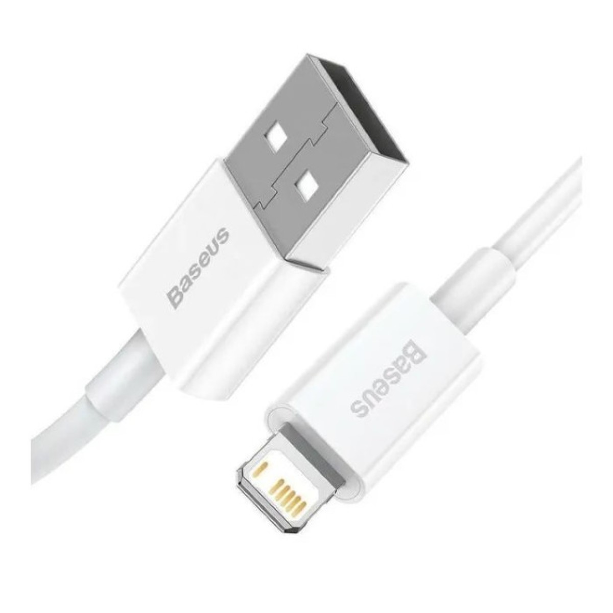 Дата кабель USB 2.0 AM to Lightning 0.25m Superior Fast Charging 2.4A white Baseus (CALYS-02) 98_98.jpg - фото 6