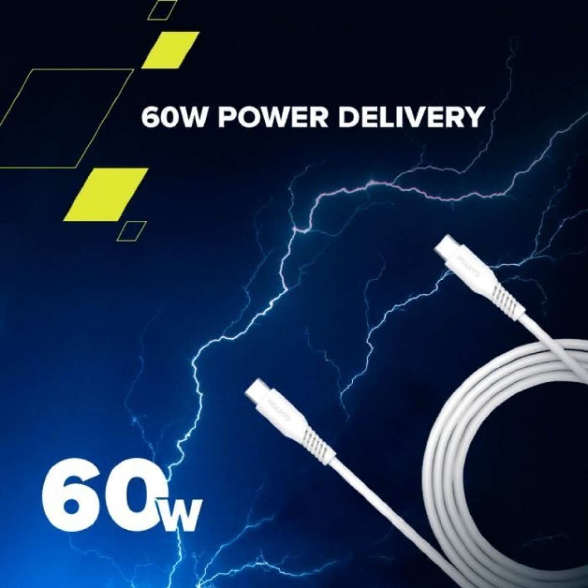 Дата кабель USB-C to USB-C 1.2m CC60SC 60W White Canyon (CNS-CC60SC12W) 98_98.jpg - фото 4