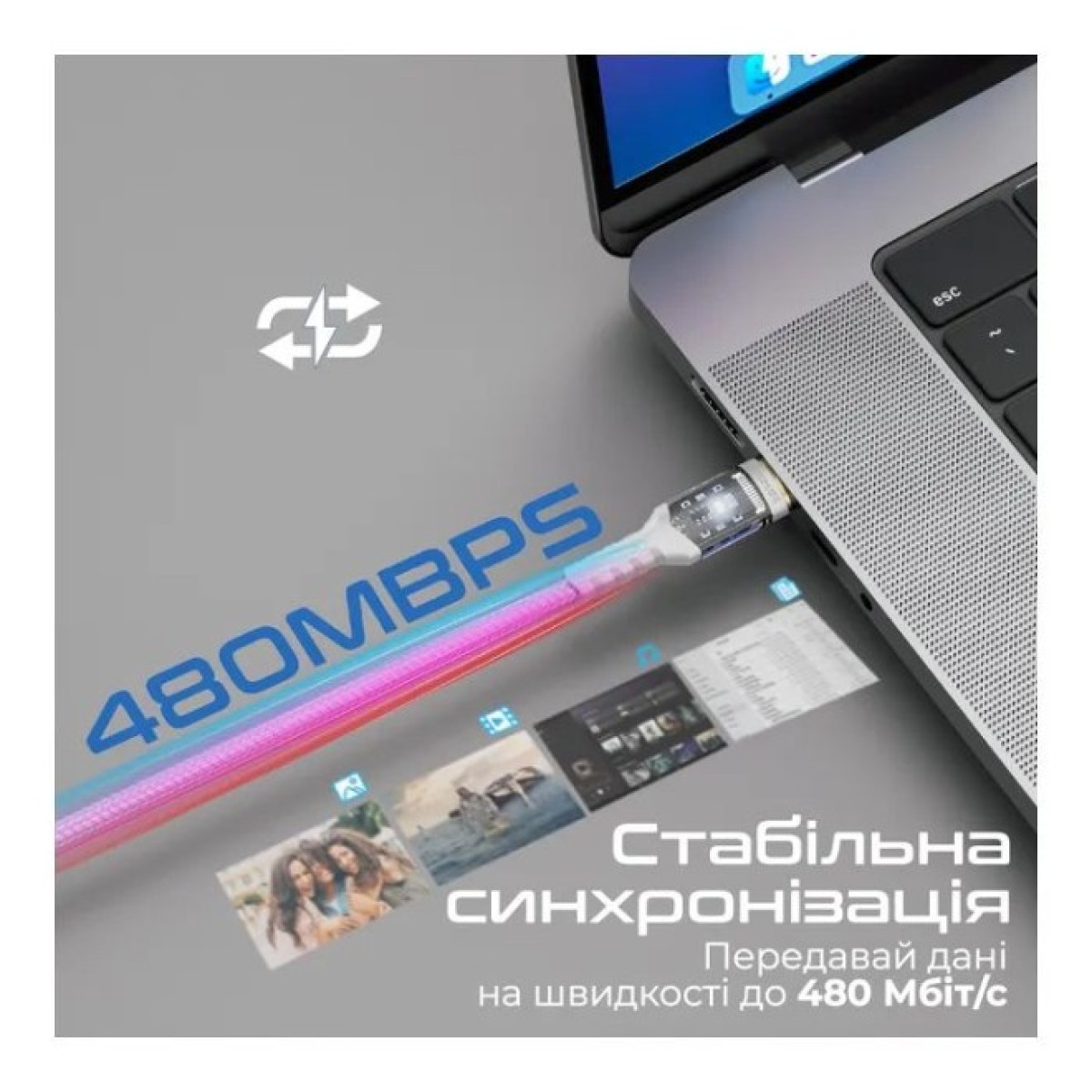 Дата кабель USB-C to USB-C lucidline-cc120.white Promate (lucidline-cc120.white) 98_98.jpg - фото 4