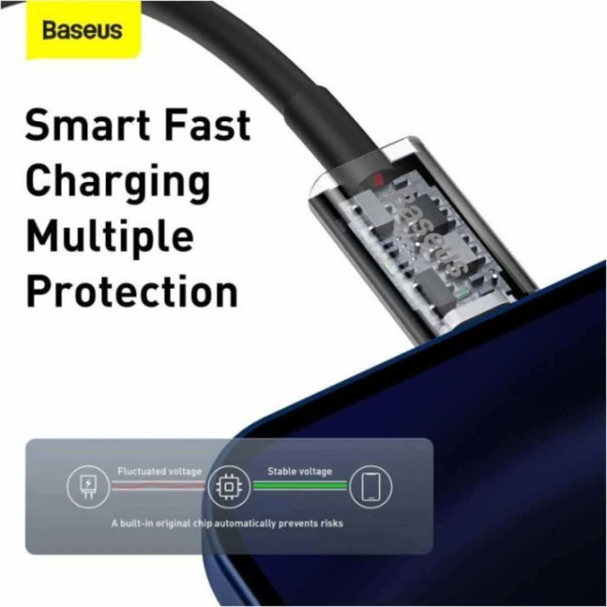 Дата кабель USB-C to Lightning 1.0m 20W Superior Series Black Baseus (CATLYS-A01) 98_98.jpg - фото 4