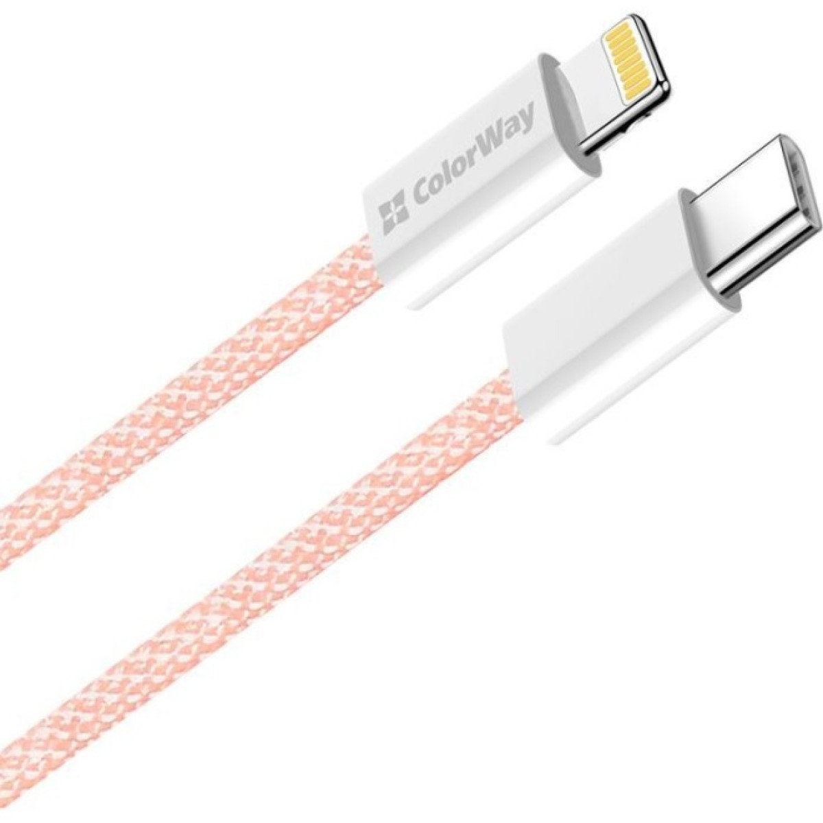 Дата кабель USB-C to Lightning 1.0m 27W pink ColorWay (CW-CBPDCL061-P) 98_98.jpg - фото 7